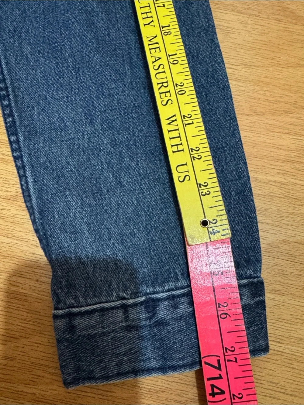 True Religion Light Blue Denim Jacket with Dark Contrast Stitching Men’s XL